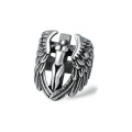 Shangjie OEM anillos Halloween 2021 Gift  Fashion Alloy Rings Jewelry NO-Head Angle Mens Rings Adjustable Women Wing Ring